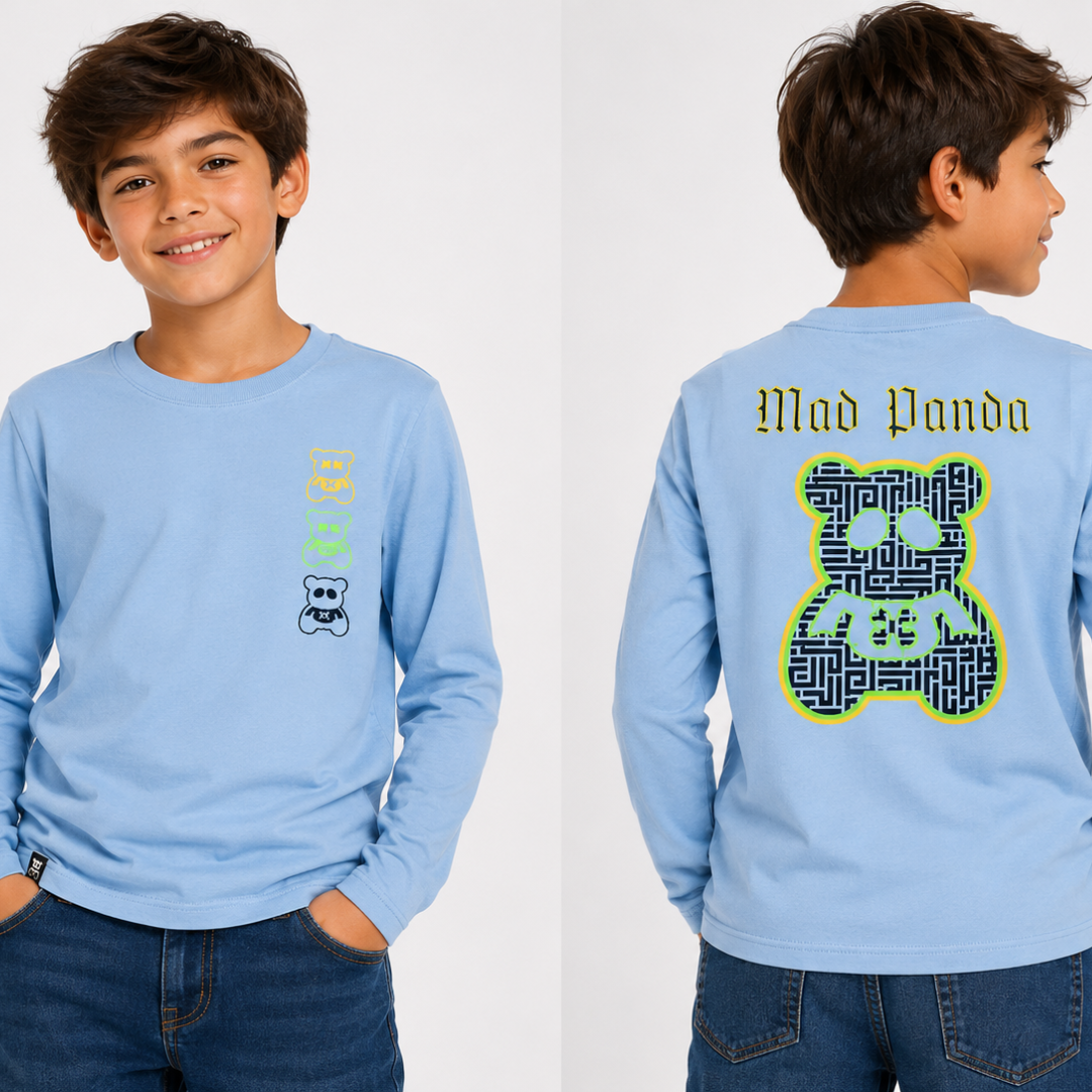 Playera manga larga Jr Mad Panda 0264A
