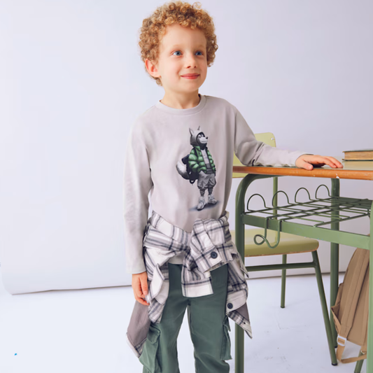 Playera dinosaurio Mayoral 4083