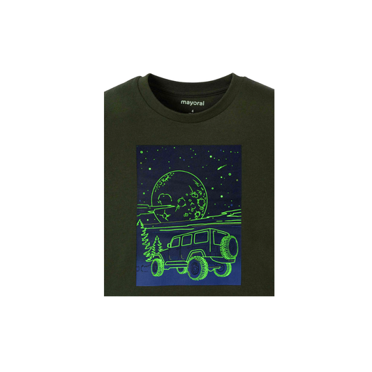 Playera gráfica fosforescente Mayoral 4057