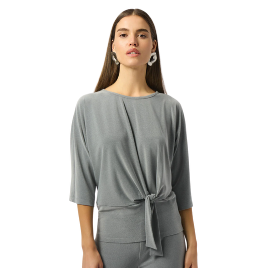 Blusa punto sedoso gris jaspeado Joseph Ribkoff 253304