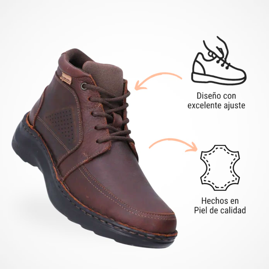 Botin Landon brown Lobo Solo 9028