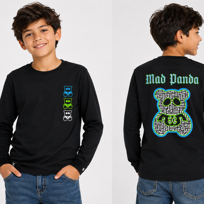 Playera manga larga Jr Mad Panda 0264A