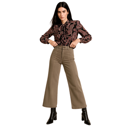 Pantalón wide leg gabardina Bobois V53105