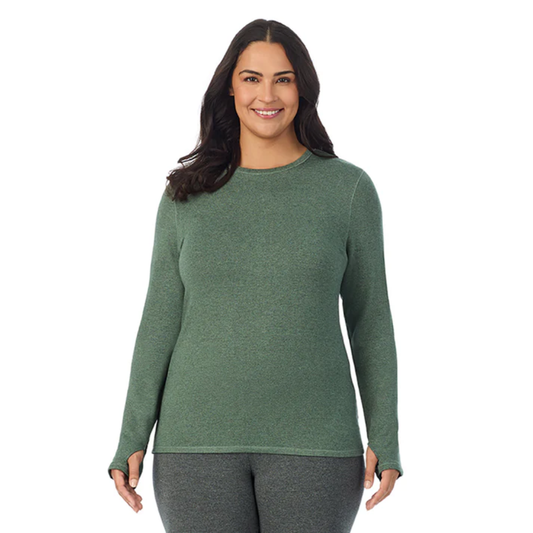 Camiseta de manga larga ultra cómoda de cuello redondo PLUS Cuddl Duds