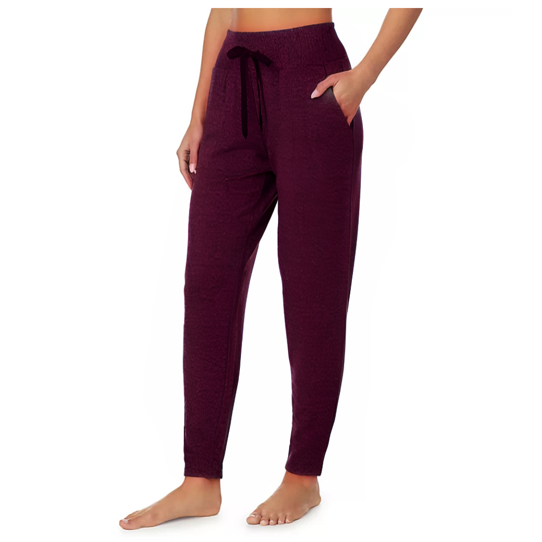 Pantalón deportivo ultra cómodo color carbón jaspeado Cuddl Duds